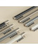 CHR125 Foraker White Black Blue Champagne Aluminum alloy Curtain Track Set With Column Finials