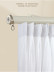 CHR125 Foraker White Black Blue Champagne Aluminum alloy Curtain Track Set With Column Finials