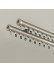CHR125 Foraker White Black Blue Champagne Aluminum alloy Curtain Track Set With Column Finials