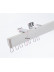 CHR1420 Ceiling/Wall Mounted Hidden Single Curtain Tracks For Living Room(Color: Ivory)