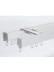 CHR1422 Ceiling/Wall Mounted Hidden Double Curtain Tracks For Living Room(Color: Ivory)