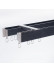 CHR1422 Ceiling/Wall Mounted Hidden Double Curtain Tracks For Living Room(Color: Black)