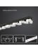 S Fold Curtain Tracks Ceiling Mount White Black Single Tracks Warrego(Color: Black track 107 mm s fold heading tape)