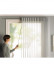 CHR16 Thick Ivory S Fold Curtain Tracks Ceiling/Wall Mount