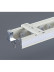 Custom Ceiling/Wall Drapery Track With Valance Rail For Bay Windows(Color: White)