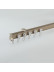 Curved silent gliss bay window curtain track ceiling/wall mounted(Color: Champagne)