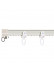 CHR18 Ivory S Fold Bendable Curtain Tracks Ceiling/Wall Mount For Bay Window(Color: Ivory)