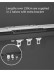 CHR19  Thick Small Ivory Black Curtain Tracks Ceiling/Wall Mount