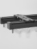 CHR19  Thick Small Ivory Black Curtain Tracks Ceiling/Wall Mount