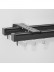 CHR19  Thick Small Ivory Black Curtain Tracks Ceiling/Wall Mount