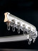 CHR22 Bendable Ivory Champagne Curtain Tracks Ceiling/Wall Mount For Bay Window