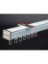 Length over 90 inches are supplied in 2 halves  with connector and an extra bracket