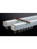 Length over 90 inches are supplied in 2 halves  with connector and an extra bracket