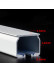 Length over 90 inches are supplied in 2 halves  with connector and an extra bracket