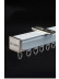 Length over 90 inches are supplied in 2 halves  with connector and an extra bracket(Color: Ivory)