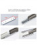 Length over 90 inches are supplied in 2 halves  with connector and an extra bracket