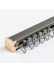 CHR28 Super Thick Ivory Champagne Curtain Tracks Ceiling/Wall Mount