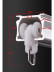 CHR29 Big Ivory Apple Red Gold Curtain Tracks Ceiling/Wall Mount