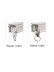 CHR31 Super Big Single/Double Curtain Tracks Ceiling/Wall Mounts For Living Room(Color: Ivory)