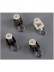 CHR34 Thick Ivory Black Champagne Bronze Curtain Tracks Ceiling/Wall Mount