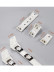 CHR34 Thick Ivory Black Champagne Bronze Curtain Tracks Ceiling/Wall Mount