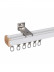 CHR37 Ivory Black Pink Blue Green Ceiling Wall Mount Aluminum Alloy Thick Curtain Tracks For Living Room