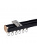 CHR37 Ivory Black Pink Blue Green Ceiling Wall Mount Aluminum Alloy Thick Curtain Tracks For Living Room(Color: Black)