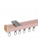 CHR37 Ivory Black Pink Blue Green Ceiling Wall Mount Aluminum Alloy Thick Curtain Tracks For Living Room(Color: Pink)