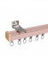 CHR37 Ivory Black Pink Blue Green Ceiling Wall Mount Aluminum Alloy Thick Curtain Tracks For Living Room