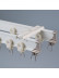 CHR39 Bendable Ivory Silver Blue Champagne Curtain Tracks Ceiling/Wall Mount For Bay Window