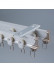 CHR39 Bendable Ivory Silver Blue Champagne Curtain Tracks Ceiling/Wall Mount For Bay Window