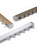 CHR40 Big Ivory Champagne Gold Curtain Tracks Ceiling/Wall Mount