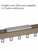 CHR40 Big Ivory Champagne Gold Curtain Tracks Ceiling/Wall Mount