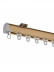CHR40 Big Ivory Champagne Gold Curtain Tracks Ceiling/Wall Mount