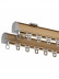 CHR40 Big Ivory Champagne Gold Curtain Tracks Ceiling/Wall Mount
