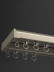 CHR4110 White/Balck/Champagne Thick Aluminum Alloy Double Curtain Tracks
