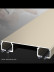 CHR4110 White/Balck/Champagne Thick Aluminum Alloy Double Curtain Tracks