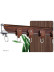 CHR43 Bendable Wood Grain Curtain Tracks Ceiling/Wall Mount For Corner Windows(Color: Walnut)