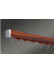 CHR44 Big Wood Grain Curtain Tracks Ceiling/Wall Mount(Color: Sandalwood)