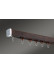 CHR44 Big Wood Grain Curtain Tracks Ceiling/Wall Mount(Color: Walnut)