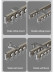 CHR45 Bendable Ivory and Champagne Curtain Tracks Ceiling/Wall Mount For Bay Windows/Corner Windows