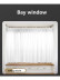 CHR45 Bendable Ivory and Champagne Curtain Tracks Ceiling/Wall Mount For Bay Windows/Corner Windows