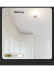 CHR45 Bendable Ivory and Champagne Curtain Tracks Ceiling/Wall Mount For Bay Windows/Corner Windows