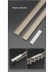 CHR45 Bendable Ivory and Champagne Curtain Tracks Ceiling/Wall Mount For Bay Windows/Corner Windows