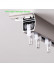 CHR47 New Anti-Light Leakage Design Hidden Ceiling Mounted Curtain Tracks For Living Room
