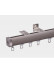 CHR47 New Anti-Light Leakage Design Hidden Ceiling Mounted Curtain Tracks For Living Room(Color: Champagne)