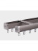 CHR47 New Anti-Light Leakage Design Hidden Ceiling Mounted Curtain Tracks For Living Room