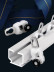 CHR49 Heavy-Duty Ivory Black Rose Gold Single/Double Curtain Tracks Ceiling/Wall Mounts For Living Room