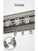 CHR51 Ceiling/Wall Mounted Aluminum Alloy Double Curtain Tracks