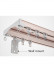 CHR51 Ceiling/Wall Mounted Aluminum Alloy Double Curtain Tracks
